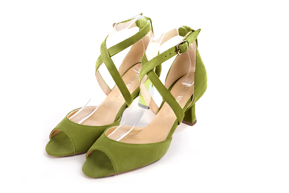 vert pistache dress sandals for women - Florence KOOIJMAN